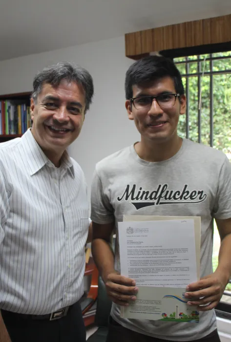 Juan Sebastián Ipia Ramos, becado por la VMU Juan Sebastián Ipia Ramos, becado por la VMU